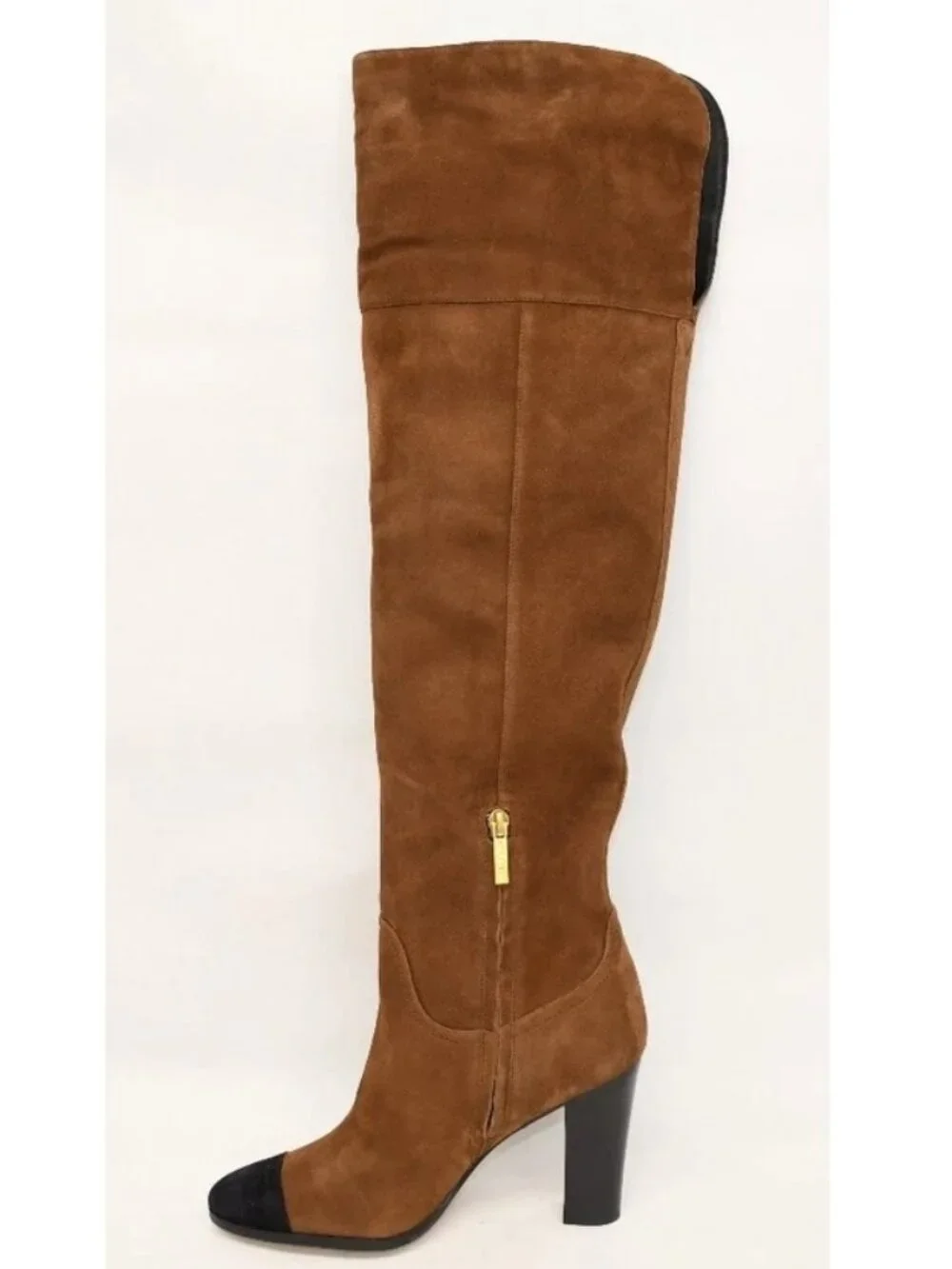 New! VERONICA BEARD Conrad Suede Over-The-Knee Boot Size 8 Brown Suede M DD504A